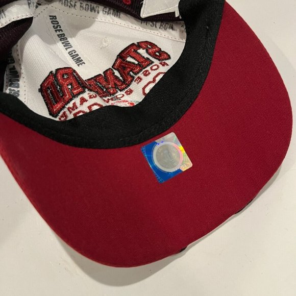 Stanford 100th Rose Bowl Game 2014 Hat Red White Adjustable, Preowned - Picture 7 of 8